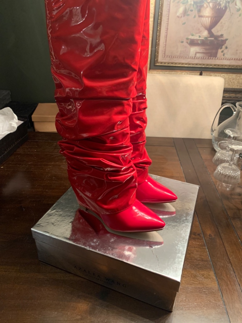 Azalea Wang Sid-Red Heels Size 8 - Picture 2 of 6